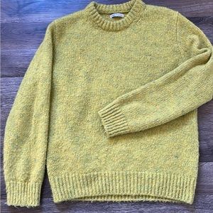 Zara Thick Knit Chartreuse Sweater Oversized Women’s Medium